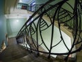 Interior decorative staircase in Metropol hotel in Moscow, Russia